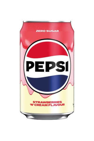 Pepsi Strawberries 'n Cream Flavour Zero Sugar - Karışık Aromalı Şekersiz Tatlandırıcılı Gazlı İçecek 330 Ml 2 Adet
