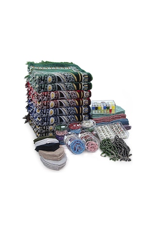 Sümbül Efendi 20 Kişilik Hac Ve Umre Kadife Seccade Set