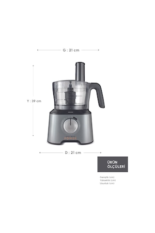 Karaca Mastermaid Power 10 in1 2000 W Mutfak Robotu