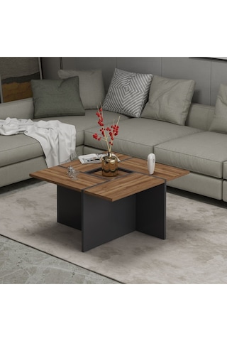 Sılva Orta Sehpa - Antrasit / Ceviz Antrasit - Ceviz