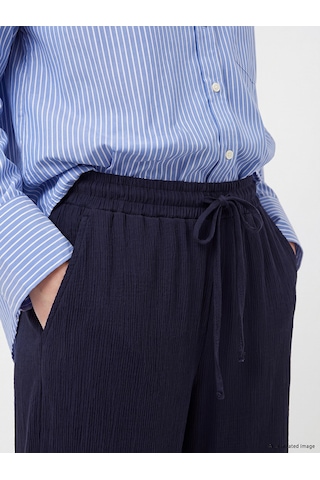 Lcw Comfort Lacivert Beli Lastikli Geniş Paça Kadın Pantolon