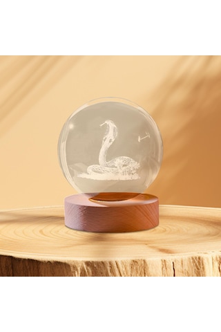 Dolıty Kristal Küre Dekor Taşınabilir Çok Fonksiyonlu Led Çok Renkli