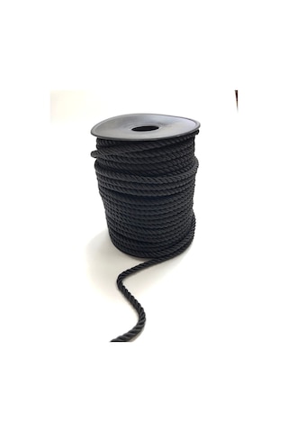 FdayAksesuar Siyah Kordon İp 6 mm 10 mt FRDY15327
