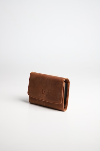 La'Graccio Paris Lagraccio Paris Unisex Nade Hakiki Deri Akardiyon Rfid Korumalı Kartlık Crazy Kahve