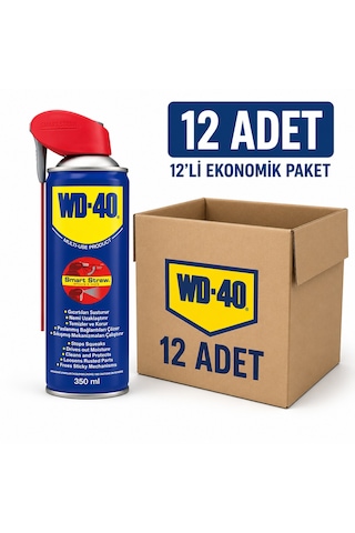 WD-40 Yağlayıcı ve Pas Sökücü Sprey Kobra Başlıklı 12 x 350 ML