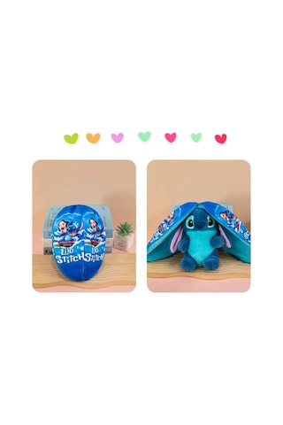 Fermuarlı Stitch Peluş Oyuncak 20cm Stich İthal Tüylü Peluş Ayı Uyku Arkadaş Çok Renkli