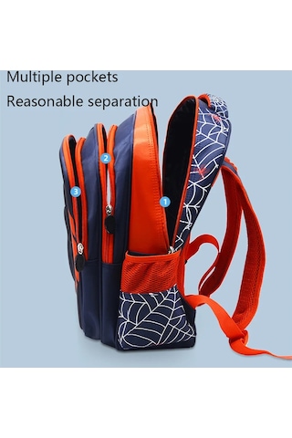 Big--black Örümcek Sırt Çantası Kutusu Seti Boys İçin Okul Siyah