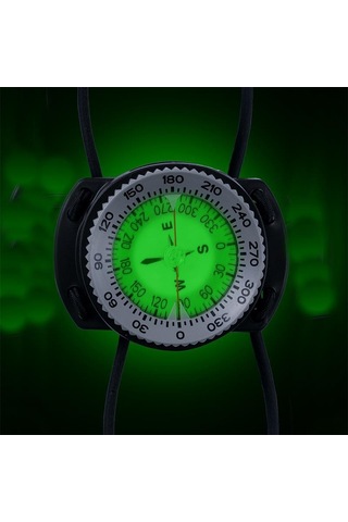 Kraken Gösterge Pusula Bungee Kordon Kayışlı 56 Mm Gri