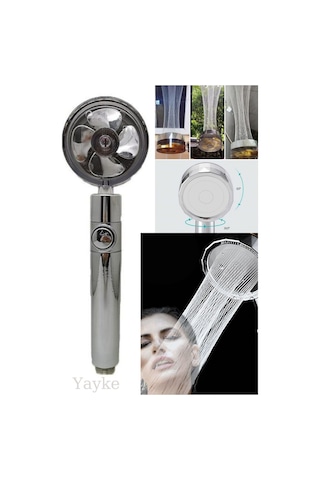 Yayke 360 Derece Dönebilen Turbo Pervaneli Tazyikli Duş Başlığı Diğer