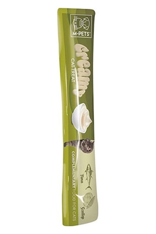 M-pets Ton Balıklı Ve Deniz Taraklı Krema Kedi Ödül Maması 4x15 Gr 244-30038.01