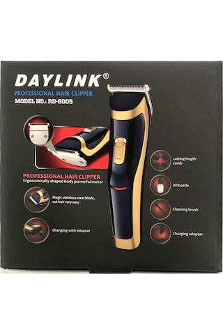 Daylink RD-6005 Saç ve Sakal Kesme Makinesi + 4 Tarak