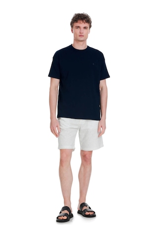 Hatemoğlu Lacivert Regular Fit 100% Pamuk Bisiklet Yaka Oversize Tişört 1995329 Lacivert