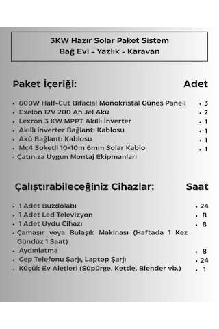 3kw Hazır Solar Paket Akıllı Mppt İnverter Off-grid Güneş Enerji Sistemi