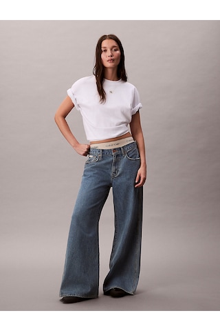 Calvin Klein Bayan T Shirt Lv047d204g Yaa Beyaz Beyaz