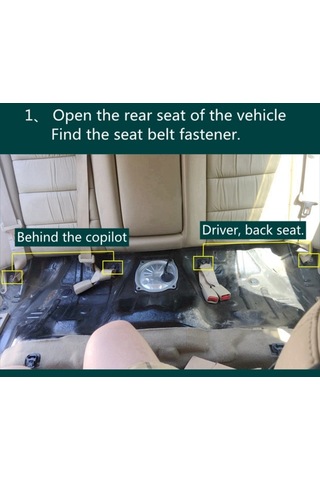 Sones Zl-2029 Araba Sağ Yan Arka Koltuk Isofix Çocuk Koltuğu Arayüzü Honda 7. Nesil Accord 2003-2007 İçin