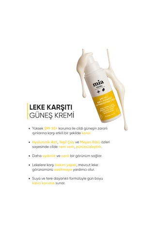 Mia Klinika Leke Karşıtı Güneş Kremi SPF50+ 50 ML