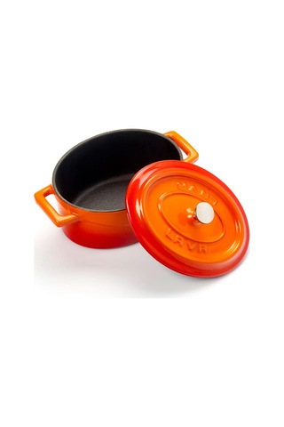 Metal Oval Mini Tencere, Turuncu Çok Renkli