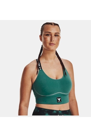 Under Armour Kadın Project Rock Infinity Mid Spor Sütyeni 1373590-722 Siyah