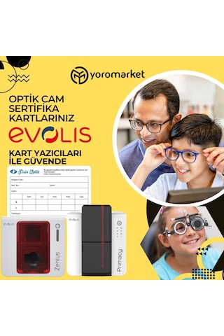 Evolis Zenius Tam Panel Renkli Ribon 200 Baskı R5f002eaa Evolis