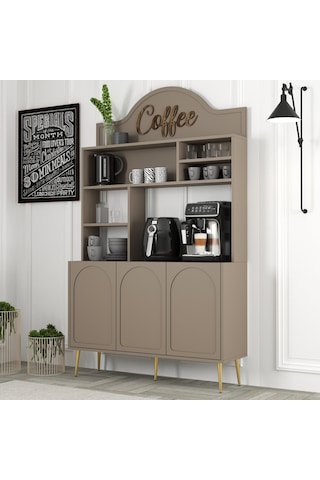 Lyon Kahve Köşesi 120cm - Atlas / Altın