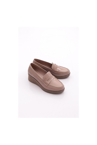 Dgn 1042 Kadin Loafer Ayakkabi Ten Rugan