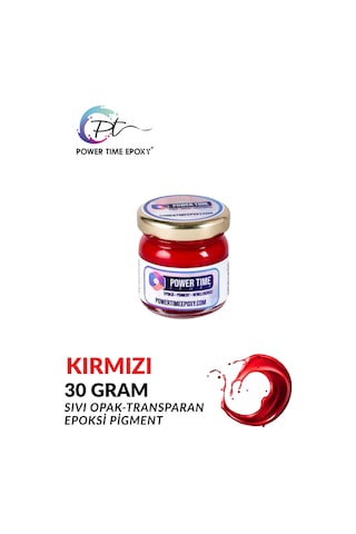 Opak & Transparan Sıvı Pigment Boya / Kırmızı / Epoksi Için