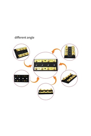 Suntek Deniz Tekne Rv Pirinç 4 Gang Blok Düello Terminal Bloğu