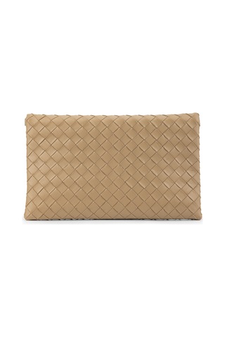 Tamer Tanca Kadın Suni Deri Vizon Clutch Çanta 921 7482-b Bn Cnt Sk26-27 Vızon Orgu