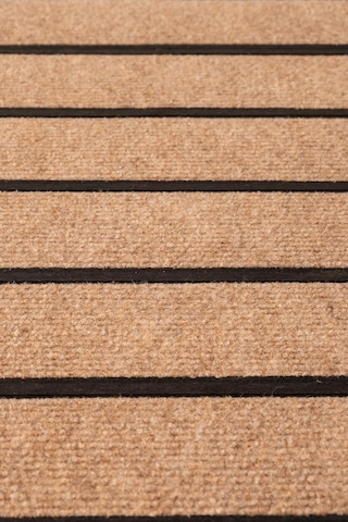 Ps018a Kaymaz Taban Bej Desenli Nem Alıcı Toz Alıcı Kapı Önü Paspası Uv Dayanıklı 45x70
