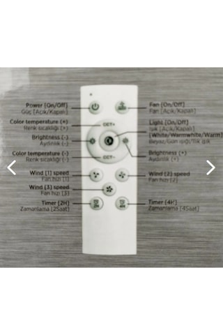 Cata Karayel Fan Led Işıklı Vantilatör 82w Kumandalı Ampul Ct- 11