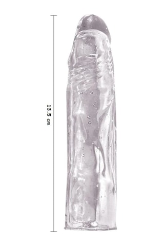 Truva Shop Criystal Sleeve Drangon'S Sleeve Damarlı Silikon Uzatmalı Penis Kılıfı Şeffaf