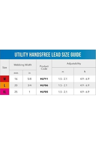 Rogz Utility Handsfree Lijn L Blauw Gezdirme Tasması Mavi