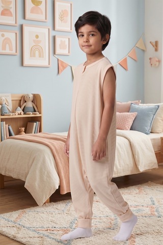 Baby Mod %100 Pamuk 1.0 Tog Kız Erkek Çocuk Uyku Tulumu Ekru