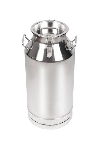 Melasty Süt Sağma Makinesi Paslanmaz Süt Güğümü 50 Litre İki Kulplu Kapaklı Ø208 Mm Geniş Ağız -1730