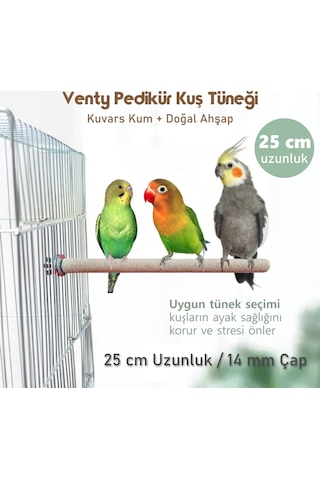 Vixpet Venty Pedikür Papağan Tünek 25 cm Uzunluk 14 mm Çap / 1 Adet - Kumlu Tünek- Zımpara Tünek Vixpet Venty Pedikür Papağan Tünek 25 cm Uzunluk 14 mm Çap / 1 Adet - Kumlu Tünek- Zımpara Tünek