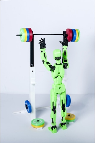 Baskı Koleksiyon Dummy Figür Overhead Press Yapan Hareketli Eklemli Pozlanabilir Figür