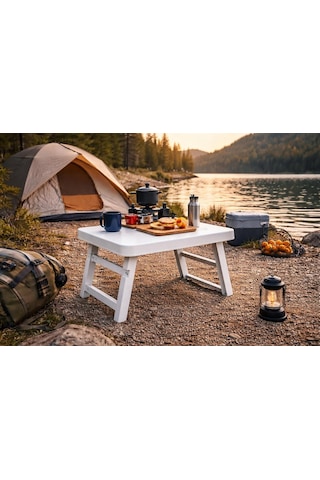 Pikas Katlanır Kamp Masası / Portatif Ve Taşınabilir Piknik, Balkon, Bahçe, Plaj Ve Mangal Masası Katlanabilir Çok Renkli
