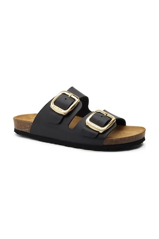 Terlik Kadın 17p8 Frau London Leather Nero Null Siyah