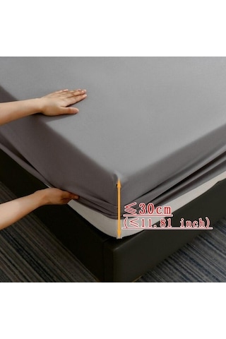 Novahub İdrar Geçirmez Yatak Örtüsü 90x200cm, Su Geçirmez Kaymaz, Nefes Alabilir, Rahat, Yatak Odası İçin Gri Gri