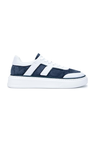 Fabi Erkek Hakiki Deri Lacivert/beyaz Sneakers & Spor Ayakkabı 510 Fu0828b Erk Ayk Y24 Denım/bıanco Çok Renkli