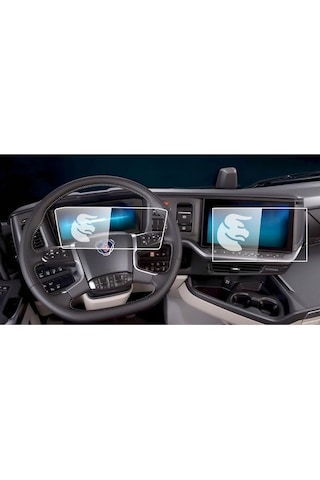 Scania 560r 2025 Multimedya Ve Gösterge 9h Ekran Koruyucu 2li Set