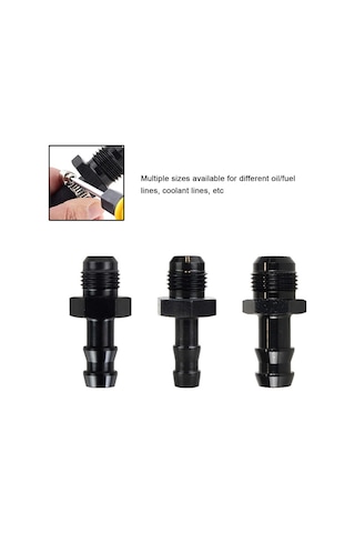 Tenfowee Yakıt Hattı Bağlantı Adaptörü - Yüksek Kaliteli Alüminyum, An6-3/8, Siyah, Kolay Kurulum