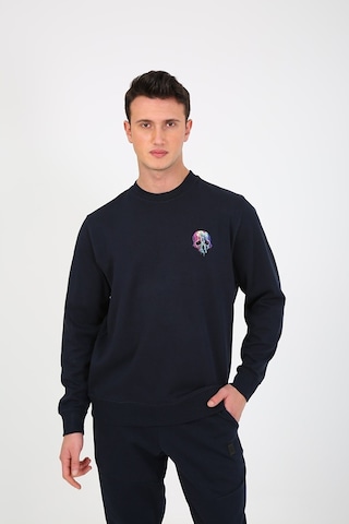 Esqudo Skull Erkek Sweatshirt ESWTP0001 Lacivert