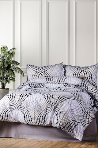 Aytunç Deniz %100 Pamuklu Çift Kişilik Nevresim Takımı 200x22... Gri