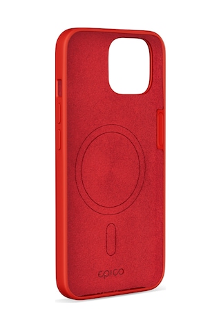 Epico Apple Uyumlu iPhone 15 Plus Mag+ Silikon Kılıf Dark Red Kırmızı