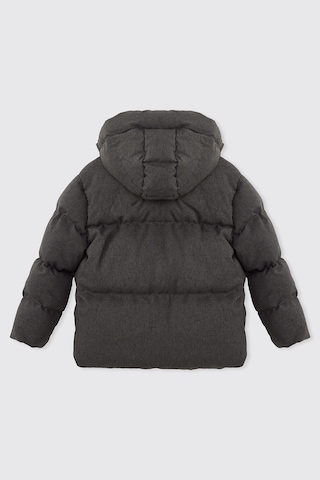 Panço Erkek Çocuk Çıkarılabilir Kapüşonlu Gri Mont 2621bk21011
