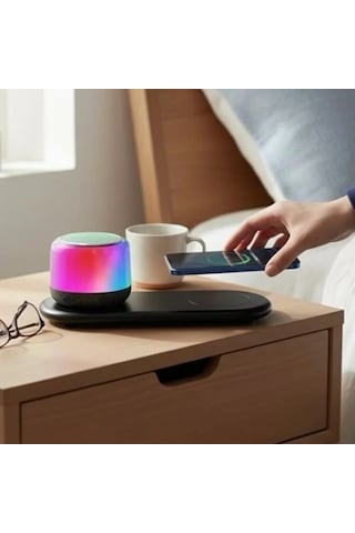 Vexor Kablosuz Şarj Standlı Bluetooth Hoparlör
