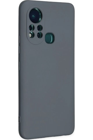 Cosmotex Newface İnfinix Hot 11s Kılıf Nano İçi Kadife Silikon - Gri