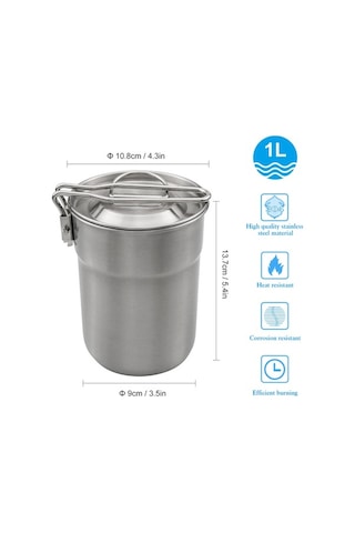 Fastbuy Kampanyalı Paslanmaz Çelik Seyahat Kahve Termosu - 1000ml Hacimli, Hava Delikli Kapaklı 112 Karakter Gümüş Renkli Gümüş