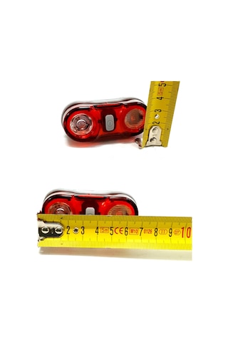 Rectus Bisiklet Arka Stop Far Işık Pil Dahil 2 Led 4 Fonksiyon Kırmızı - Beyaz